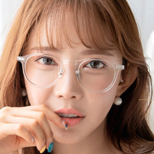 Round  frame women eyeglasses frames GM glasses COZMO Myopia glasses women men frame Reading Glasses  Plain glass spectacles