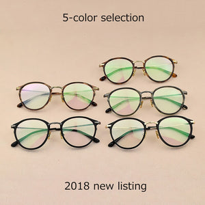 Round glasses frame women 2023 tag Brand Retro eyeglasses men Vintage computer prescription spectacles Goggles Myopic optics
