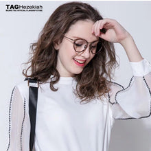 Load image into Gallery viewer, Round glasses frame women 2023 tag Brand Retro eyeglasses men Vintage computer prescription spectacles Goggles Myopic optics