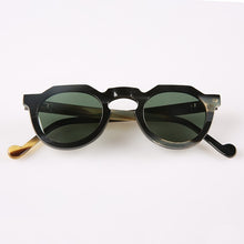 Load image into Gallery viewer, Round oval yak horn frame UV400 polarized lenses unisex women men&#39;s sunglasses horn glasses eyeglasses