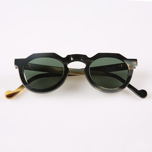 Round oval yak horn frame UV400 polarized lenses unisex women men's sunglasses horn glasses eyeglasses