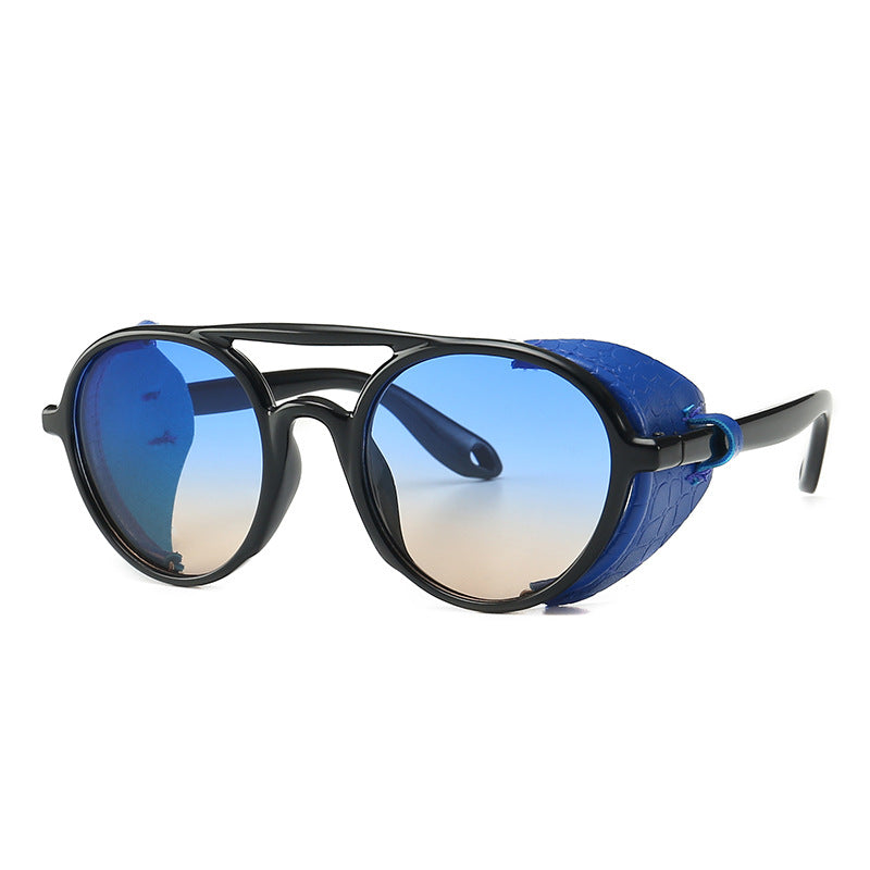 Round sunglasses Steampunk Sunglasses Women Black Shades Brand Designer Sunglasses For  Female Male Retro Eyewear