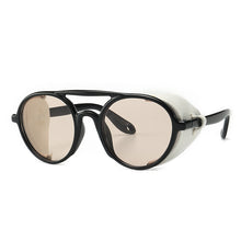 Load image into Gallery viewer, Round sunglasses Steampunk Sunglasses Women Black Shades Brand Designer Sunglasses For  Female Male Retro Eyewear