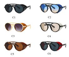 Load image into Gallery viewer, Round sunglasses Steampunk Sunglasses Women Black Shades Brand Designer Sunglasses For  Female Male Retro Eyewear