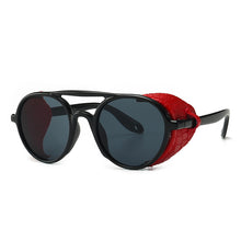 Load image into Gallery viewer, Round sunglasses Steampunk Sunglasses Women Black Shades Brand Designer Sunglasses For  Female Male Retro Eyewear