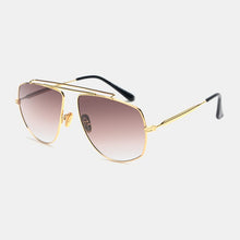 Carica l'immagine nel visualizzatore di Gallery, Royal Girl Donna Cat Eye Occhiali da sole Stile Retro Doppio metallo Occhiali da sole Tonalità UV400 Vintage Strano gradiente Lega ss145 