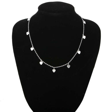 Gioielli da donna di moda Collana con ciondolo a stella color oro in lega naturale e collana con ciondolo a cuore Collana girocollo da donna 