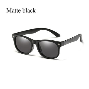 Rubber frame Polarized Kids Sunglasses with Case Boys Girls Silicone Safety Sun Glasses Gift For Children Baby UV400 Gafas