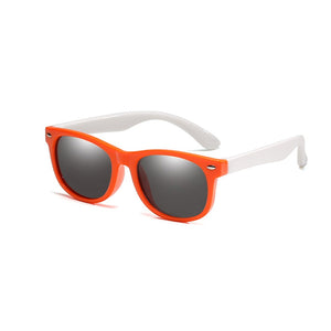 Rubber frame Polarized Kids Sunglasses with Case Boys Girls Silicone Safety Sun Glasses Gift For Children Baby UV400 Gafas