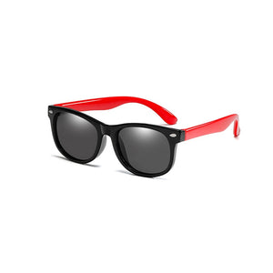 Rubber frame Polarized Kids Sunglasses with Case Boys Girls Silicone Safety Sun Glasses Gift For Children Baby UV400 Gafas