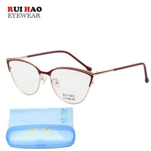 Load image into Gallery viewer, Rui Hao Eyewear Brand Cat Eye Glasses Frame Optical Eyeglasses Frames Women 8502