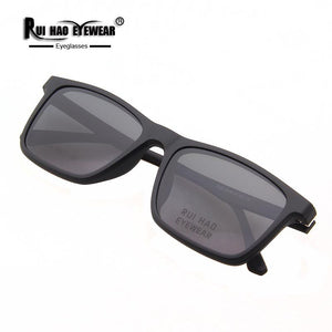 Rui Hao Eyewear Men Eyeglasses Frame And Clip on Sunglasses Polarized Prescription Glasses Frame Men Brand Spectacles 2123