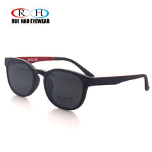 Load image into Gallery viewer, Rui Hao Eyewear Optical Eyeglasses Frame Men Prescription Glasses Frames Oval Eyewear Sunglasses Clip on Polarized Sunglasses