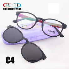 Load image into Gallery viewer, Rui Hao Eyewear Optical Eyeglasses Frame Men Prescription Glasses Frames Oval Eyewear Sunglasses Clip on Polarized Sunglasses