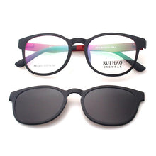 Load image into Gallery viewer, Rui Hao Eyewear Optical Eyeglasses Frame Men Prescription Glasses Frames Oval Eyewear Sunglasses Clip on Polarized Sunglasses