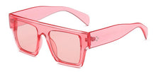 Load image into Gallery viewer, RunBird Flat Top Oversize Square Sunglasses Women Brand Designer Decoration Gradient Shades Black Red Sunglasses for Men 5357
