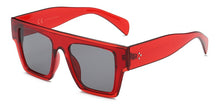 Load image into Gallery viewer, RunBird Flat Top Oversize Square Sunglasses Women Brand Designer Decoration Gradient Shades Black Red Sunglasses for Men 5357