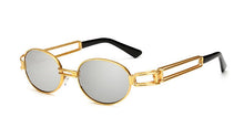 Load image into Gallery viewer, RunBird Hip Hop Retro Small Round Sunglasses Men Vintage Steampunk Sunglasses Women Gold Glasses Frame Eyewear Oculo UV400 494R