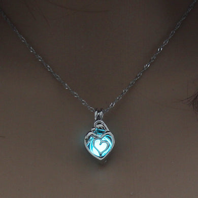 Running Horse Cross Luminous Skull Dragon Animal Footprint Flashlight Glowing Pendant DIY Locket Cage GLOW in the DARK Necklace