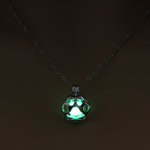 Load image into Gallery viewer, Running Horse Cross Luminous Skull Dragon Animal Footprint Flashlight Glowing Pendant DIY Locket Cage GLOW in the DARK Necklace