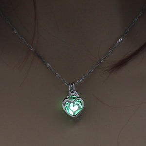 Running Horse Cross Luminous Skull Dragon Animal Footprint Flashlight Glowing Pendant DIY Locket Cage GLOW in the DARK Necklace