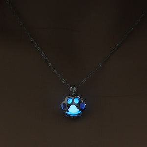 Running Horse Cross Luminous Skull Dragon Animal Footprint Flashlight Glowing Pendant DIY Locket Cage GLOW in the DARK Necklace