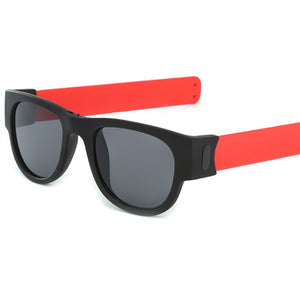 Bracciale schiaffeggiante da corsa Occhiali da sole da uomo Occhiali da sole pieghevoli schiaffo per donna Polsino per occhiali da uomo Occhiali da sole da guida per esterni 