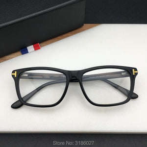 Ryma TF5407 TOM  with logo Handmade Acetate Sunglasses Men Square Glasses Women  Brand Designer with Box