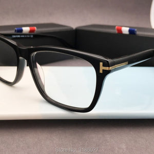 Ryma TF5407 TOM  with logo Handmade Acetate Sunglasses Men Square Glasses Women  Brand Designer with Box