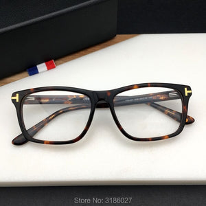 Ryma TF5407 TOM  with logo Handmade Acetate Sunglasses Men Square Glasses Women  Brand Designer with Box