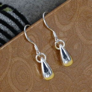 S-E036 wholesale,Silver plated water droplet earrings,fashion/classic jewelry, Nickle free,antiallergic,Factory price