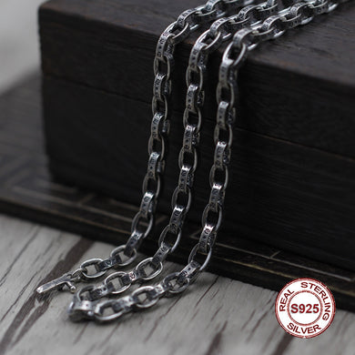 S925 Sterling Silver Necklace Personality simple wild ball necklace Classic couple style sweater chain Send a gift to love