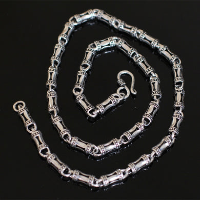 S925 silver Thai silver products wholesale antique necklace new hollow men