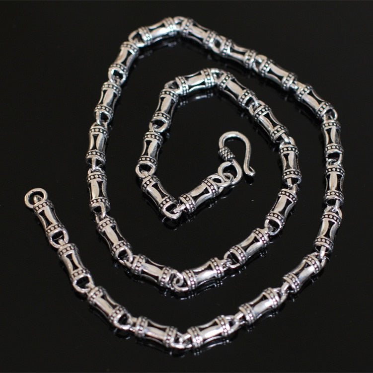 S925 silver Thai silver products wholesale antique necklace new hollow men