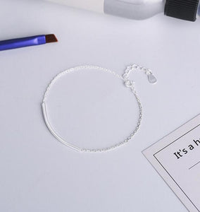 S925 silver bracelet popular double-line snake bone bead bracelets bracelet CB05