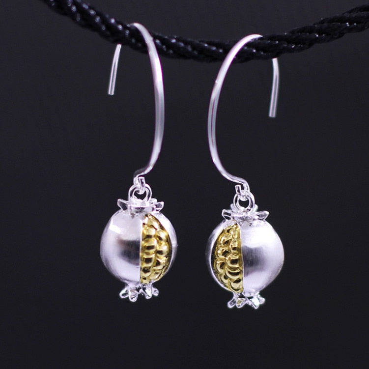 S925 silver goods Chiang Mai handmade lanterns new earrings