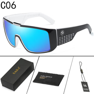 SARA 2023 Sport Sunglasses Men Dragon Sunglass Coating Reflective Mirror Glasses Large-Frame Eyewear Female Shades UV400