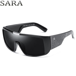 SARA Brand Sunglasses Men Dragon Sport Goggle Mens Sun Glasses Women Designer Windproof Shield Plastic Frame UV400 Lens