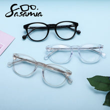 Load image into Gallery viewer, SASAMIA  Transparent Round Glasses Clear Frame Women Spectacle myopia glasses Circle Retro Vintage Women Eyeglass optical