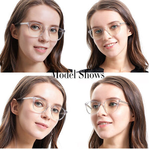 SASAMIA  Transparent Round Glasses Clear Frame Women Spectacle myopia glasses Circle Retro Vintage Women Eyeglass optical