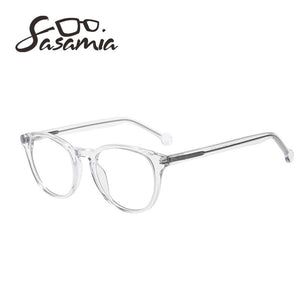 SASAMIA  Transparent Round Glasses Clear Frame Women Spectacle myopia glasses Circle Retro Vintage Women Eyeglass optical