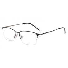 Load image into Gallery viewer, SASAMIA Man Titanium Glasses Frame Rectangle Half Rim Ultralight Men Eyeglasses Frame Male Business Style Eyewear Frames TM18037