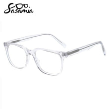 Load image into Gallery viewer, SASAMIA Men Transparent Glasses Frame Myopia Eyeglass Frames Acetate Eyewear Clear Unisex Glasses Frame Optical Frames Fashion