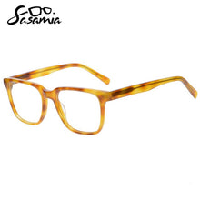 Load image into Gallery viewer, SASAMIA Men Transparent Glasses Frame Myopia Eyeglass Frames Acetate Eyewear Clear Unisex Glasses Frame Optical Frames Fashion