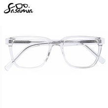 Load image into Gallery viewer, SASAMIA Men Transparent Glasses Frame Myopia Eyeglass Frames Acetate Eyewear Clear Unisex Glasses Frame Optical Frames Fashion