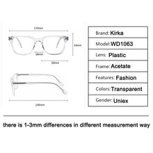 Load image into Gallery viewer, SASAMIA Men Transparent Glasses Frame Myopia Eyeglass Frames Acetate Eyewear Clear Unisex Glasses Frame Optical Frames Fashion