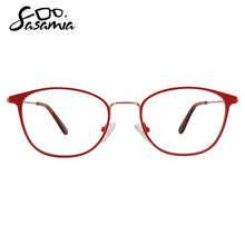 Load image into Gallery viewer, SASAMIA Metal Women Optical Eyewear Frame Stainless Ladies Spectacles Frame Clear Lens Female Frame Optical Prescription Glasses