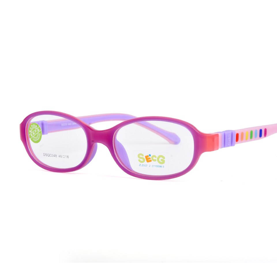 SECG 2023 TR90 Children Glass Child Frame Myopia Prescription Glass Frame Silicone Optical Kids Frames Diopter Eyewear Glasses