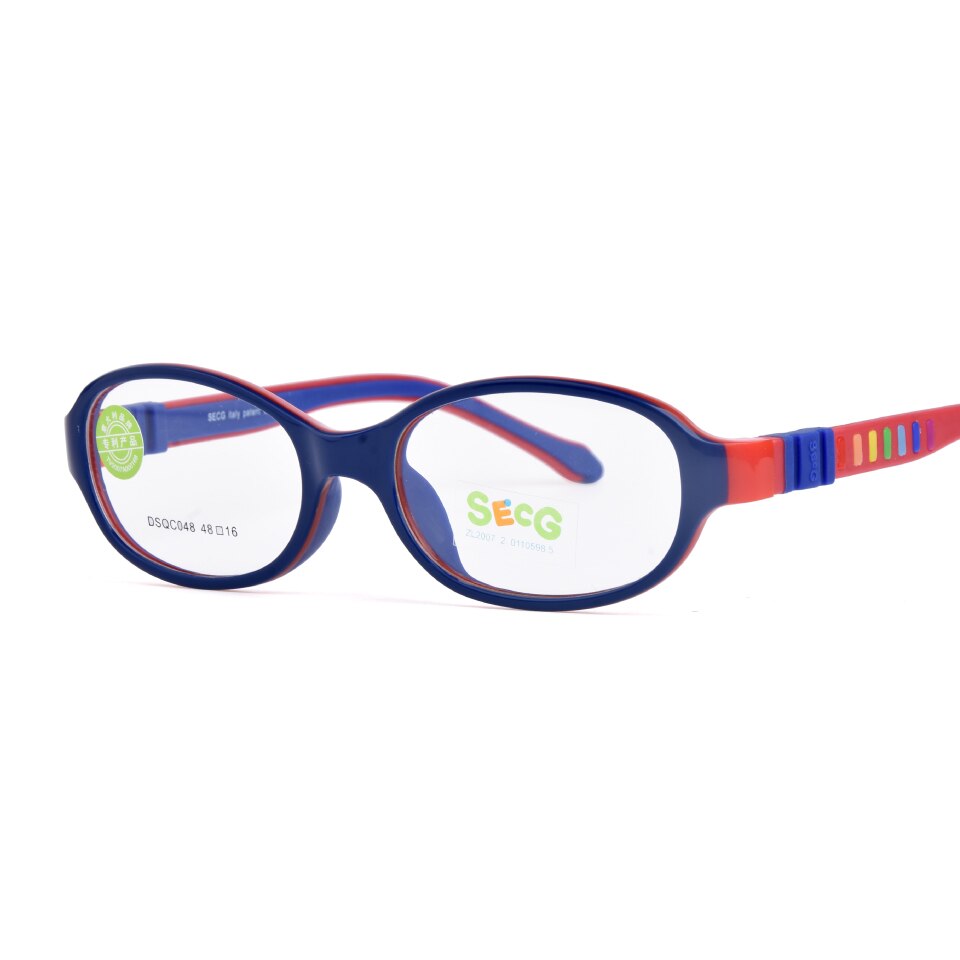 SECG 2023 TR90 Children Glass Child Frame Myopia Prescription Glass Frame Silicone Optical Kids Frames Diopter Eyewear Glasses