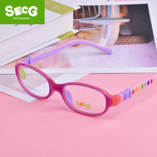 Load image into Gallery viewer, SECG 2023 TR90 Children Glass Child Frame Myopia Prescription Glass Frame Silicone Optical Kids Frames Diopter Eyewear Glasses